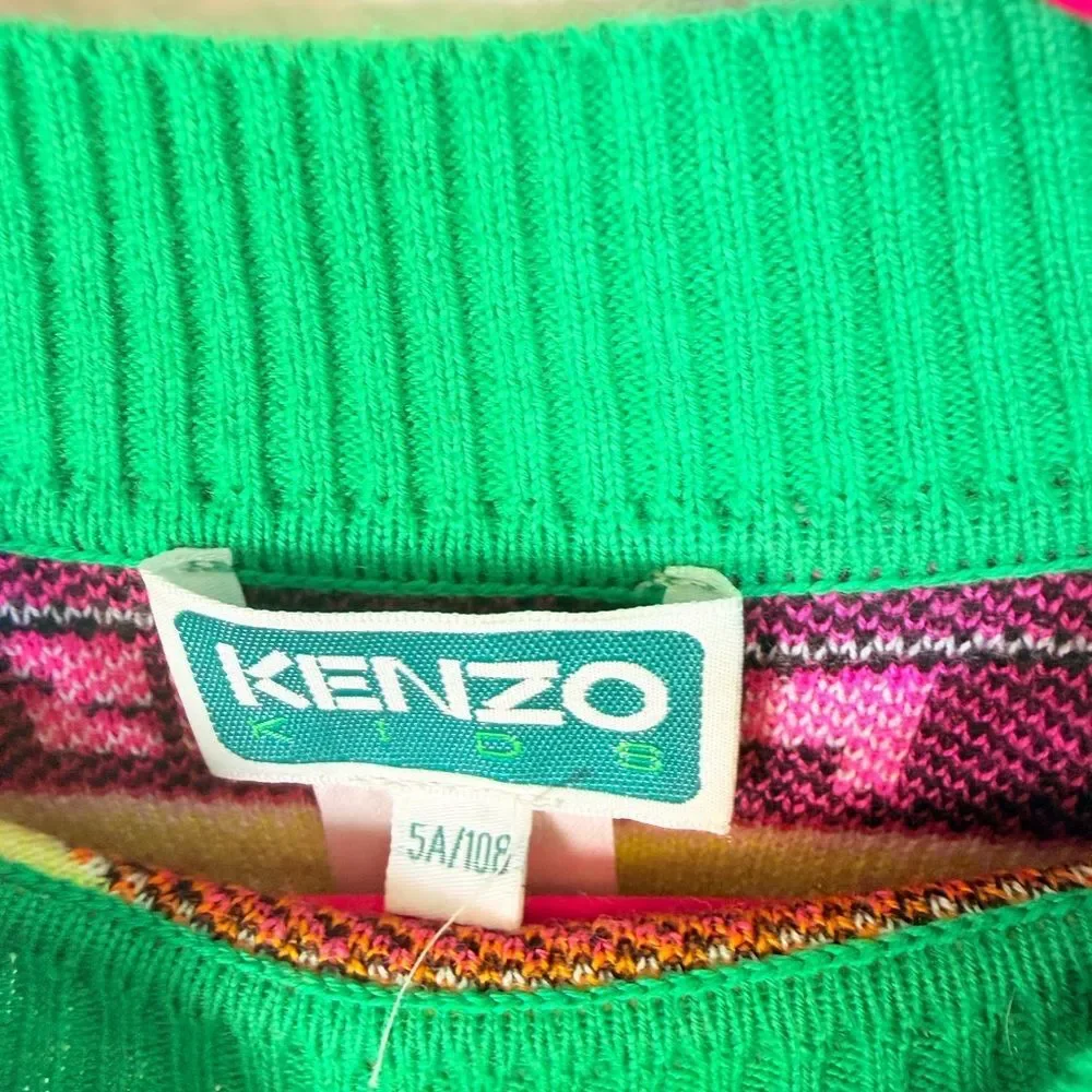 NWOT ✨ Kenzo ‘Jungle Games Mock Neck Sweater Dress’ Kids Size 5 $280